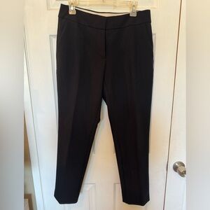 Loft Black Julie Straight Ankle Career Pants